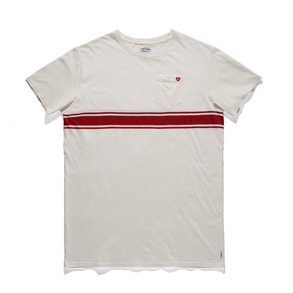 Banks Journal Cresent Delux Tee In Off White-The Trendy Walrus