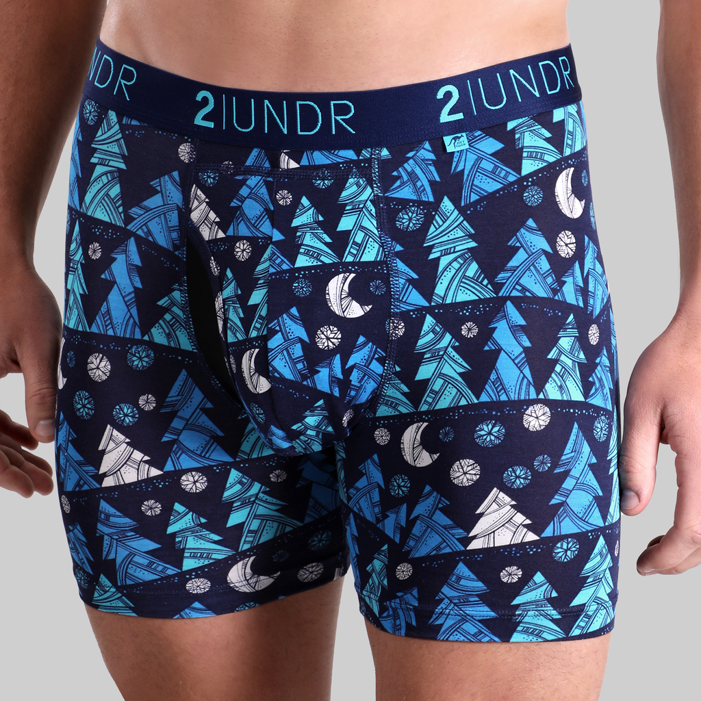 2UNDR Swing Shift Boxer Breif In Winterland-The Trendy Walrus