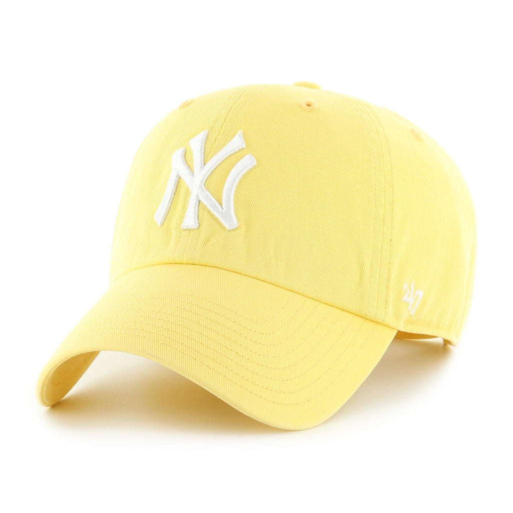 47 MLB-10 New York Yankees Clean Up Cap In Maize/White-The Trendy Walrus