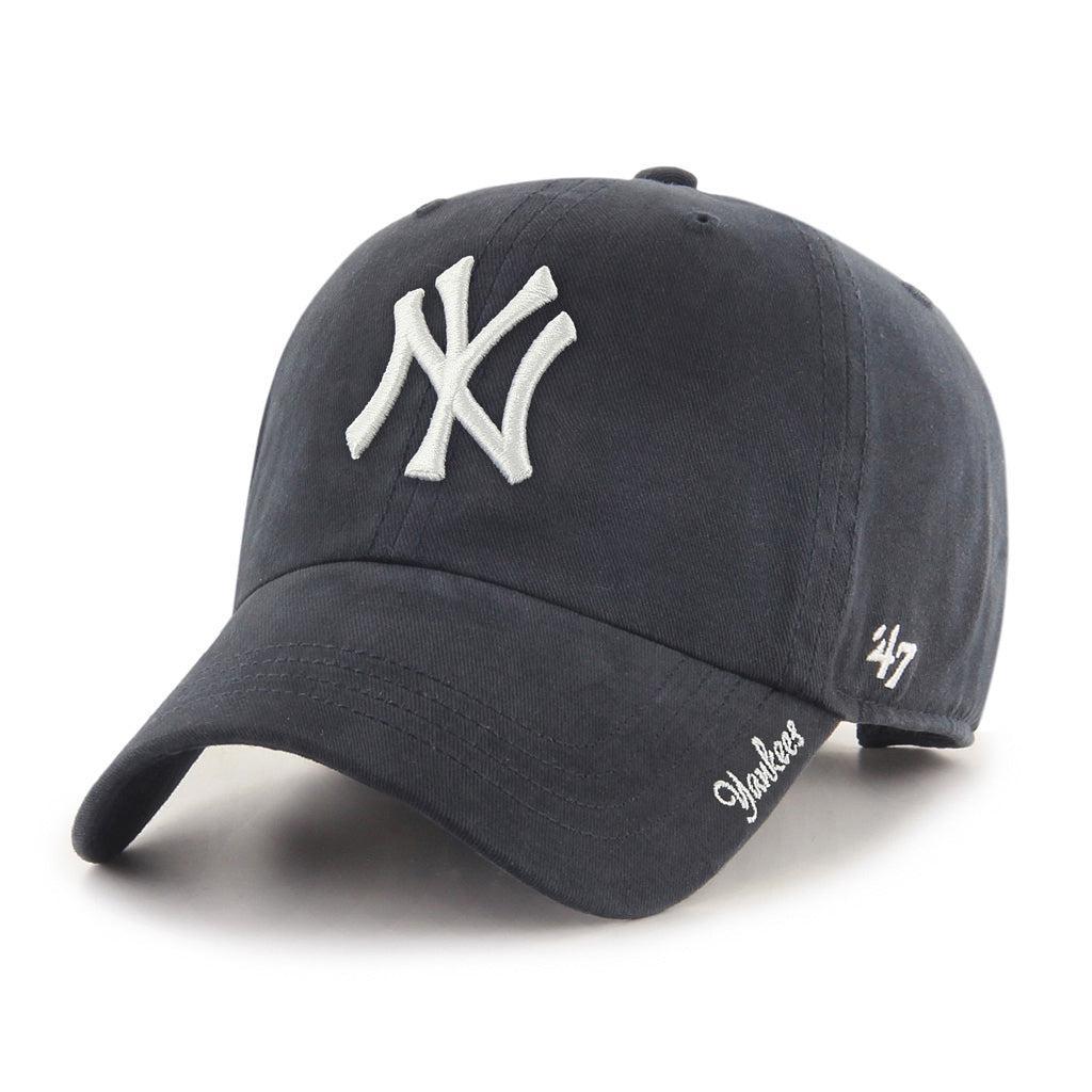 47 MLB Womens New York Yankees Miata Clean Up Cap In Navy-The Trendy Walrus