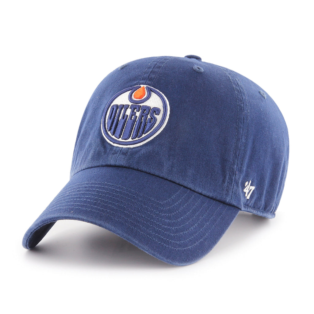 47 NHL Clean Up Cap Edmonton Oilers In Dark Navy-The Trendy Walrus