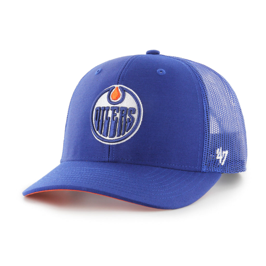 47 NHL Trucker Cap Edmonton Oilers In Blue-The Trendy Walrus