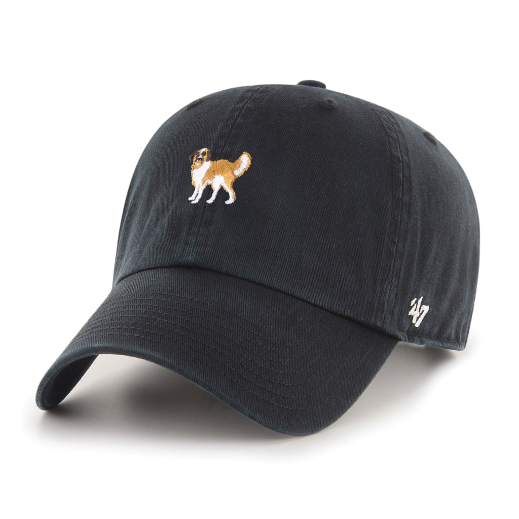 47 Saint Bernard Clean Up Cap In Black-The Trendy Walrus