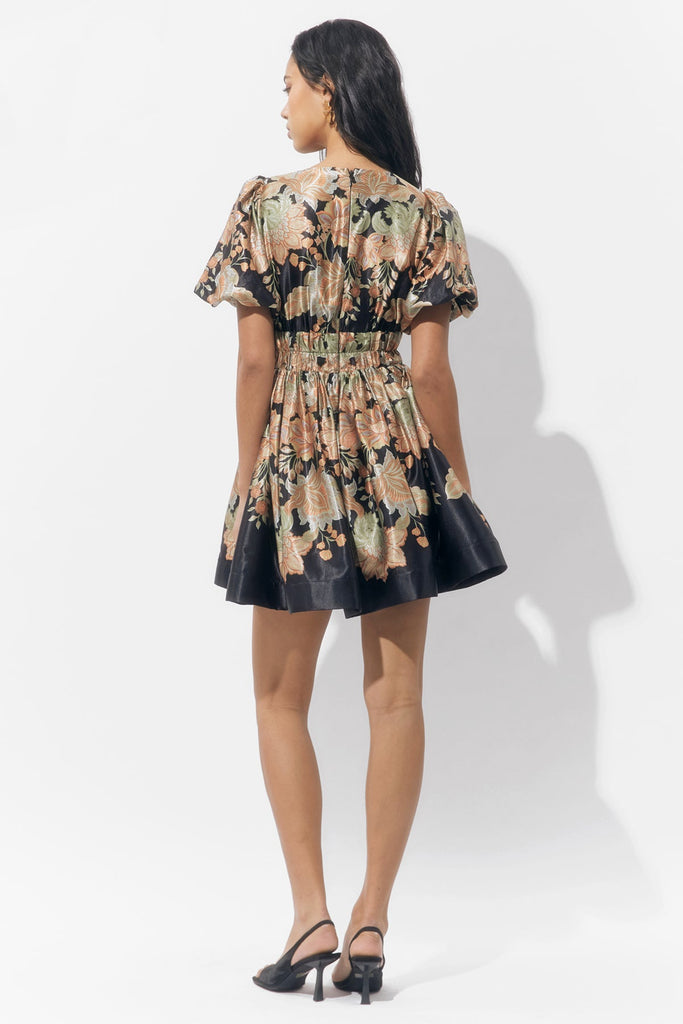 Adelyn Rae Koi Border Printed Mini Fit and Flare Dress-The Trendy Walrus