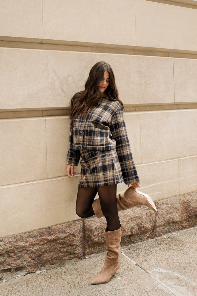 Dailystory Taylor Plaid Coat-The Trendy Walrus
