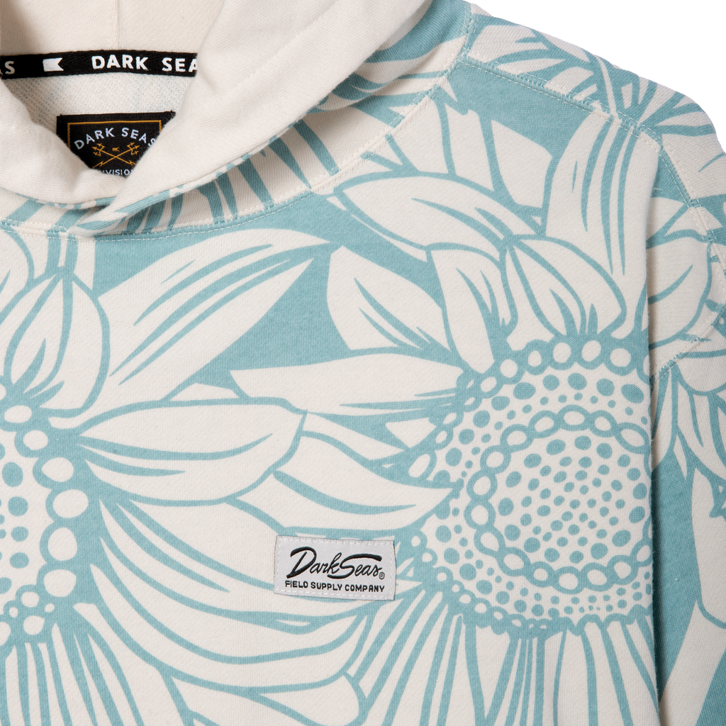 Dark Seas Travis Polo Fleece In Turquoise-The Trendy Walrus