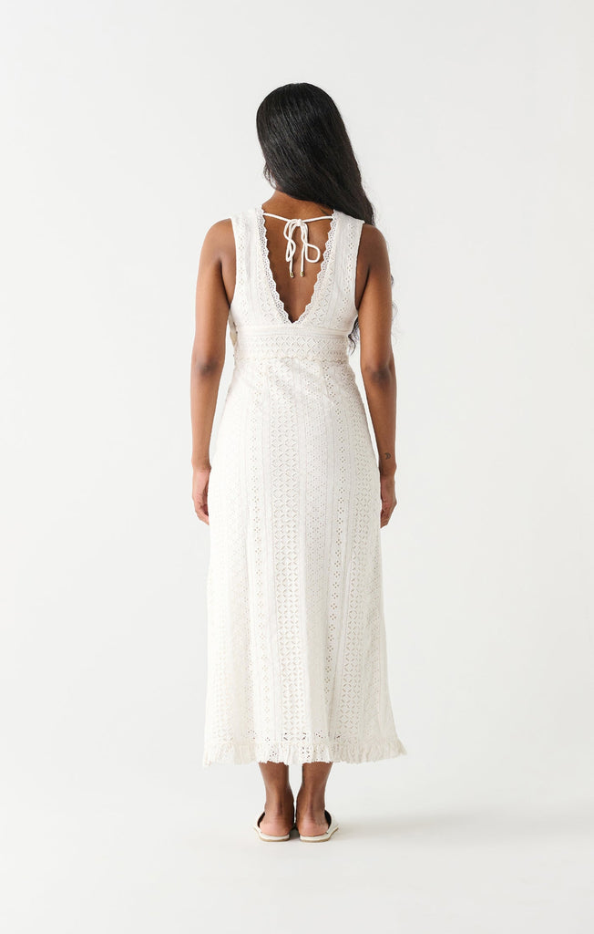Dex Eyelet Maxi Dress In Off White-The Trendy Walrus
