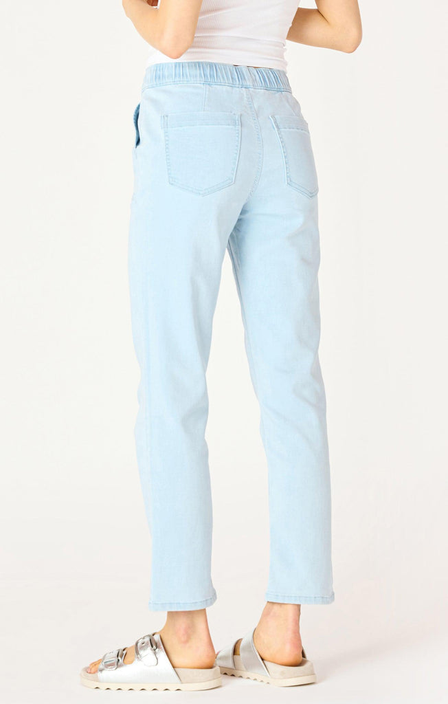 Dex Knit Denim Jogger In Light Blue Wash-The Trendy Walrus