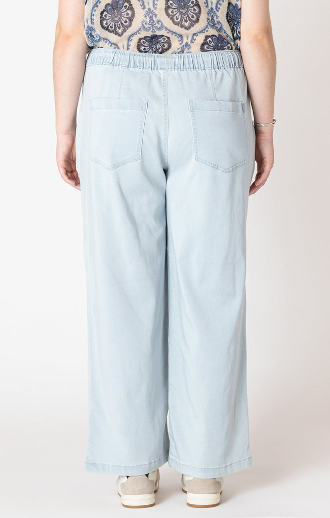 Dex Plus Light Blue Knit Denim Jogger-The Trendy Walrus