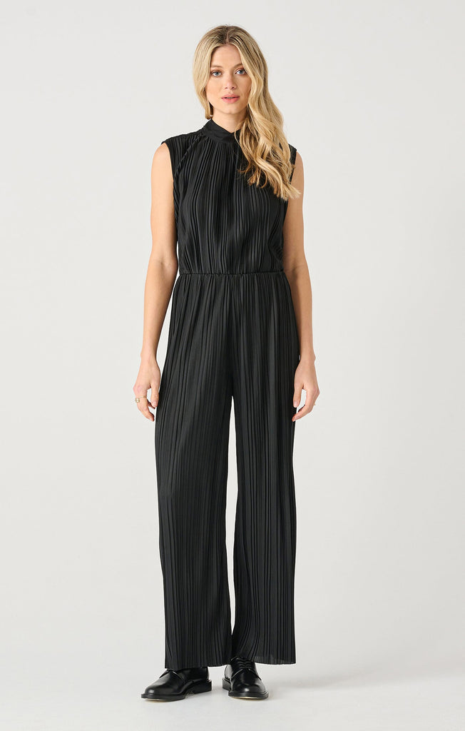 Dex Plus Pull On Pleated Pant In Black-The Trendy Walrus