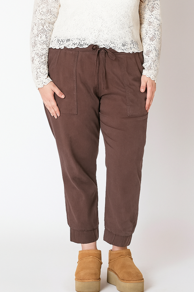 Dex Plus Soft Touch Jogger In Chestnut-The Trendy Walrus