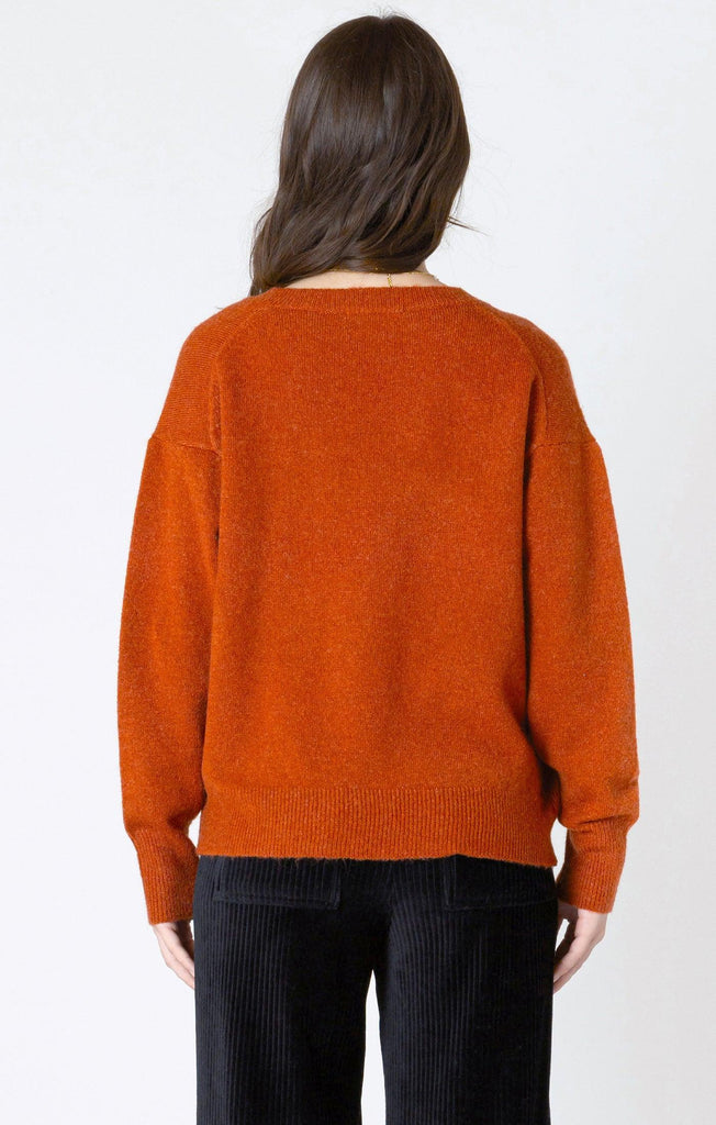 Dex Plus Soft Touch Sweater In Burnt Orange-The Trendy Walrus