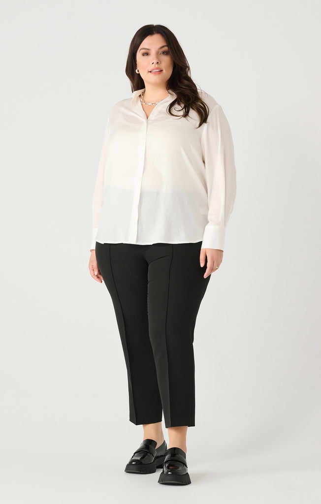 Dex Plus Textured Blouse In White-The Trendy Walrus