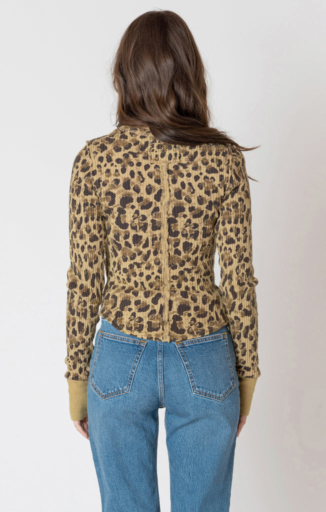 Dex Printed Thermal Tee In Tonal Cheetah-The Trendy Walrus
