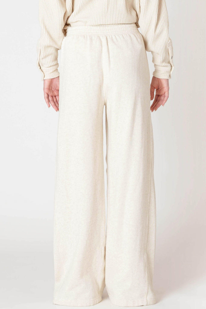 Dex Room 34 Wide Leg Jogger In Cake Batter-The Trendy Walrus