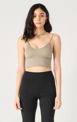 Dex Seamless Bra Top In Taupe-The Trendy Walrus
