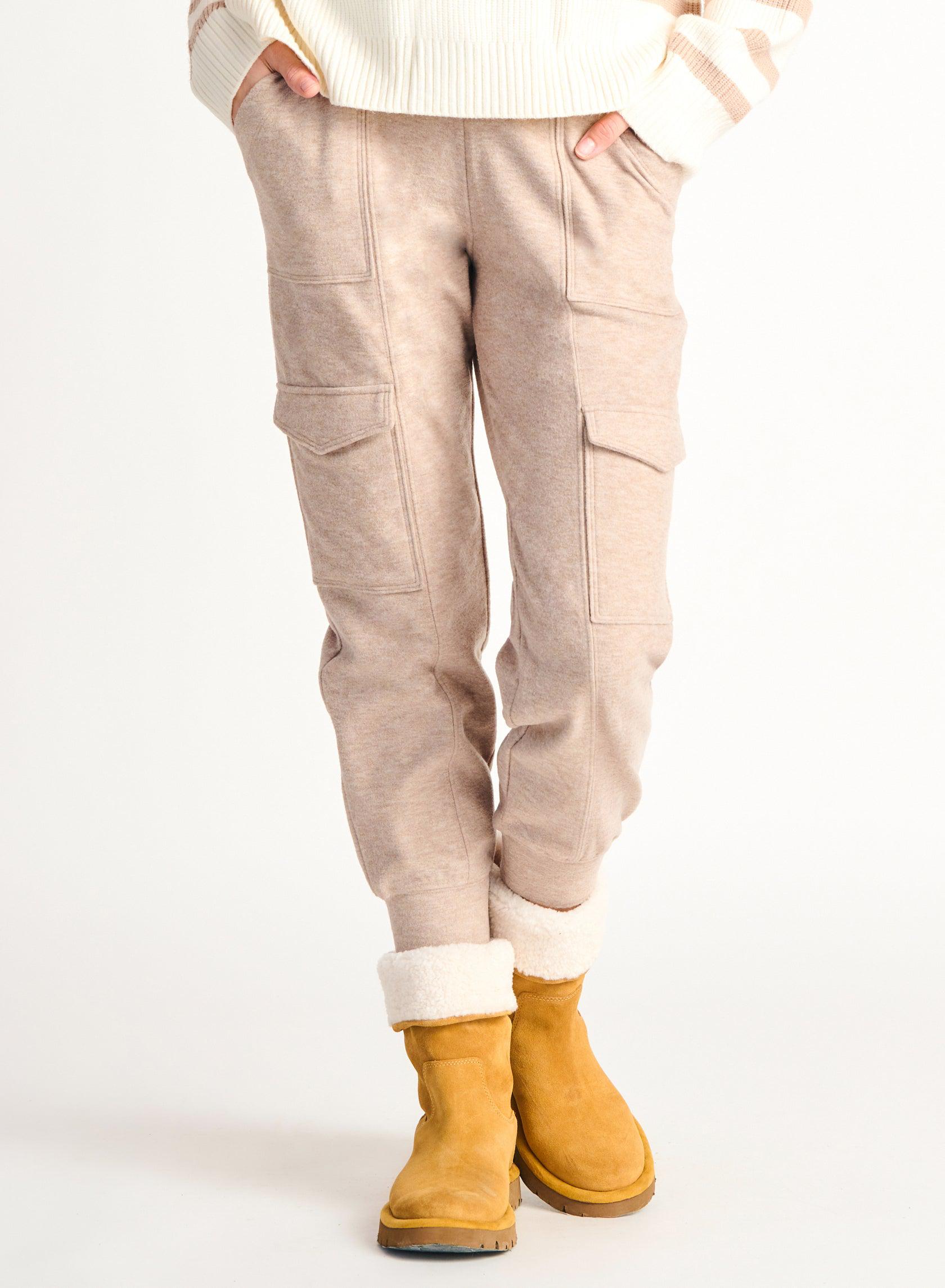 Dex Soft Cargo Joggers In Oatmeal Melange  Free Canada-Wide Shipping – The  Trendy Walrus