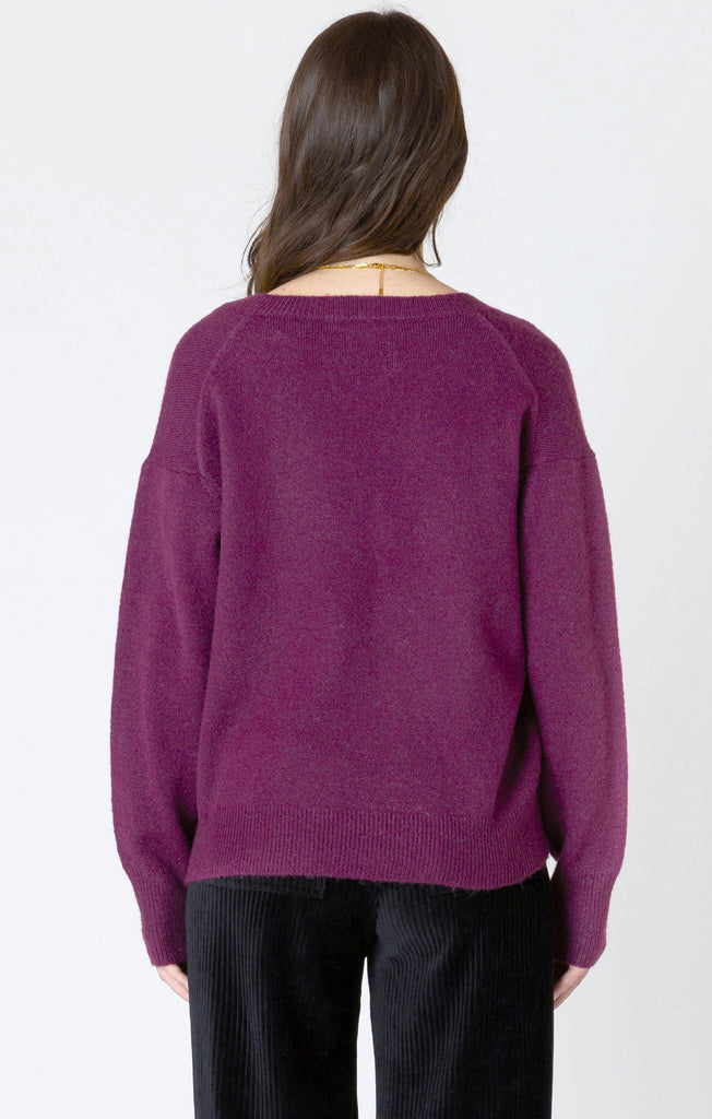 Dex Soft Touch Sweater In Plum-The Trendy Walrus