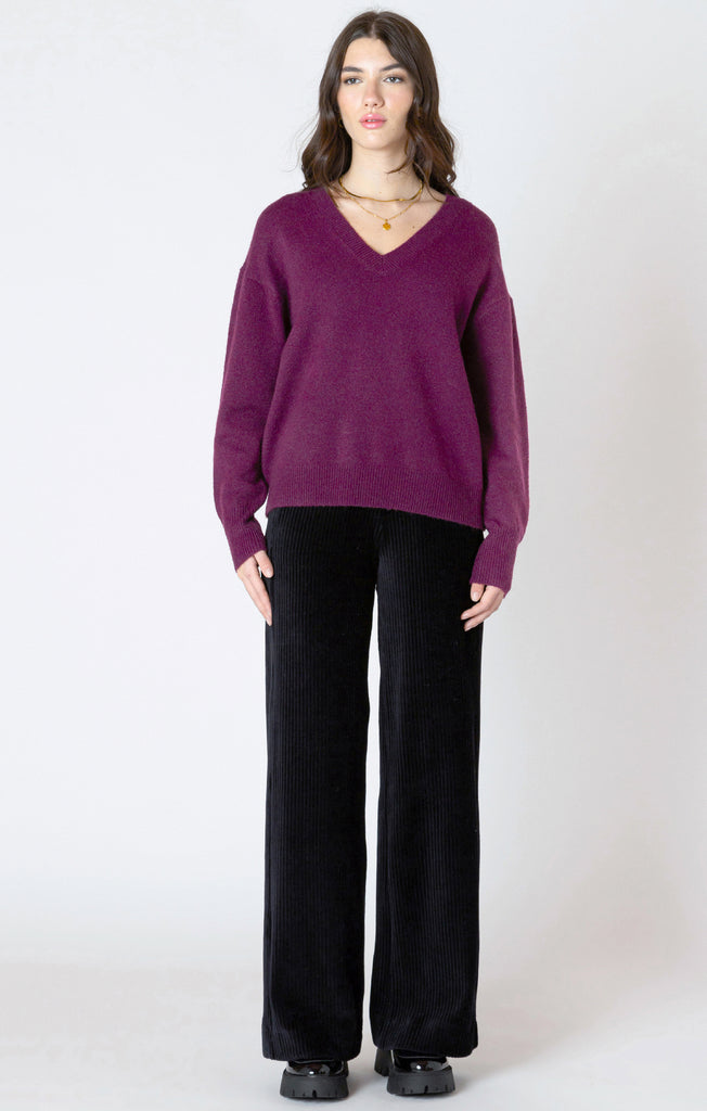 Dex Soft Touch Sweater In Plum-The Trendy Walrus