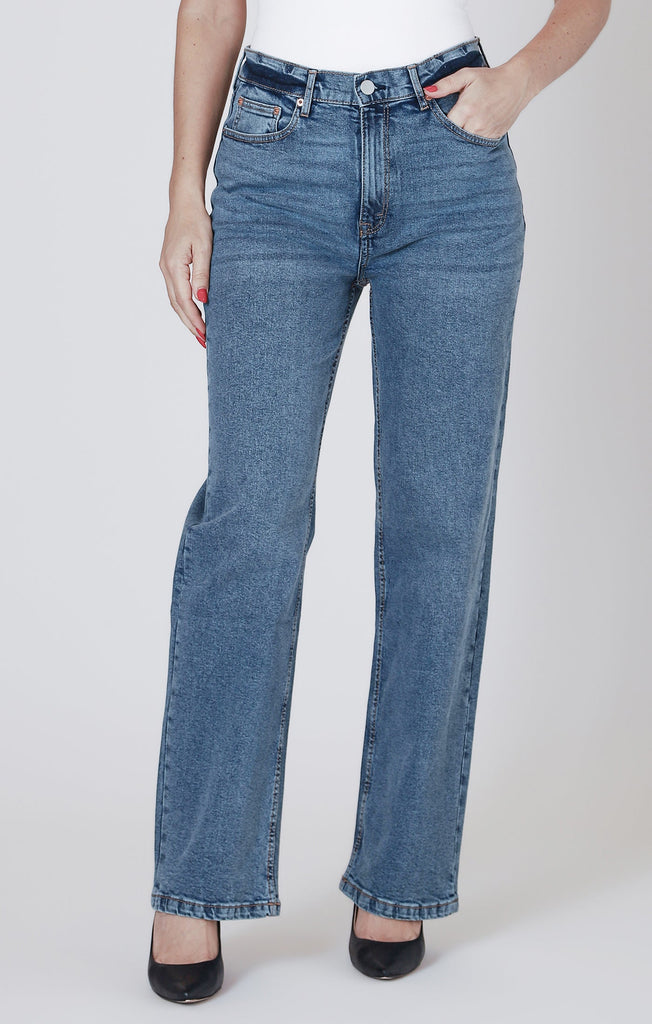 Dex Straight Leg Jean In Dark Blue Wash-The Trendy Walrus