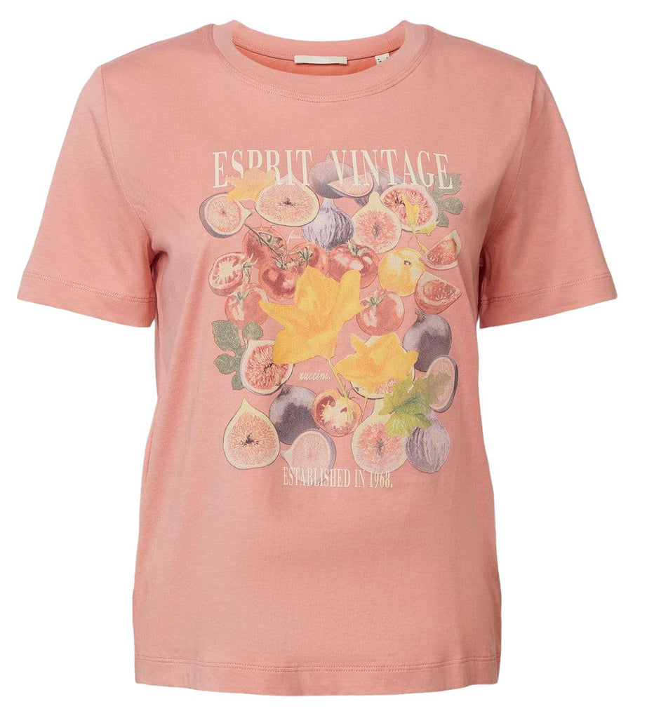 Esprit AW Vintage Print SS T-shirt-The Trendy Walrus