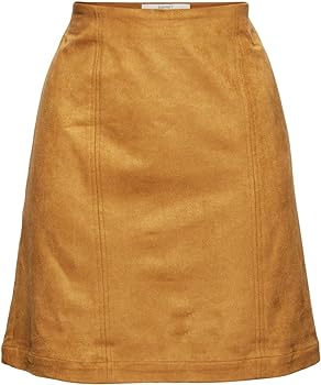 Esprit Faux Suede Skirt in Camel-The Trendy Walrus