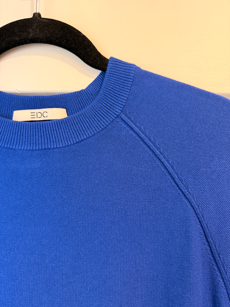 Esprit Light Crew Sweater In Royal Blue-The Trendy Walrus