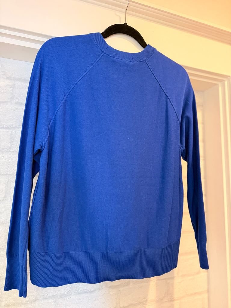 Esprit Light Crew Sweater In Royal Blue-The Trendy Walrus