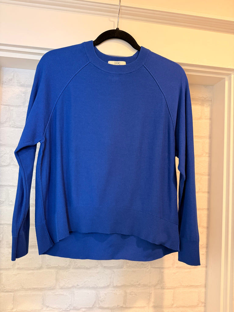 Esprit Light Crew Sweater In Royal Blue-The Trendy Walrus