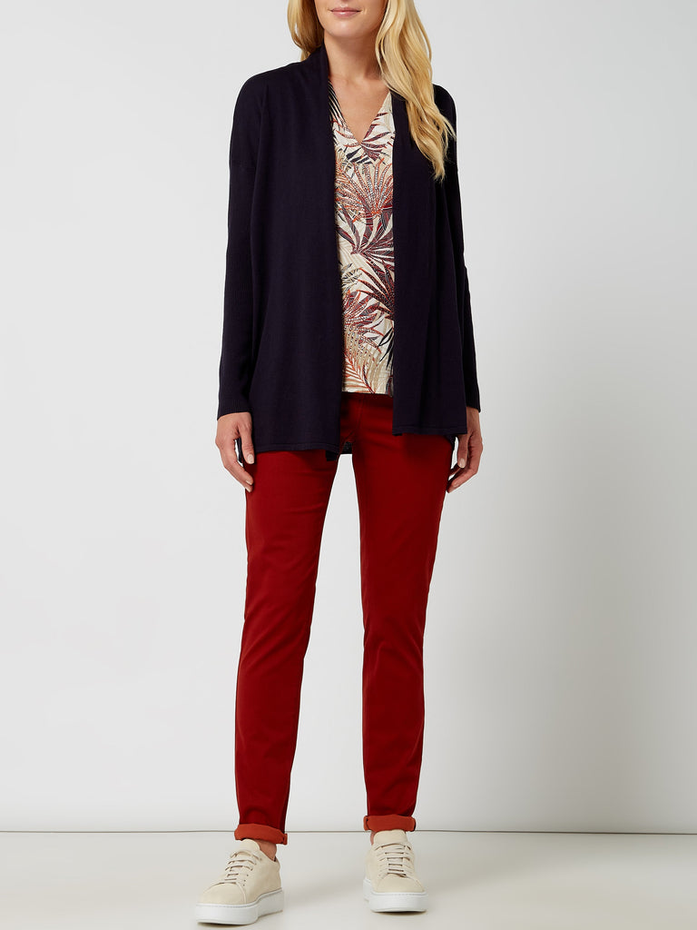 Esprit Organic Open Sweater Cardigan in Navy-The Trendy Walrus