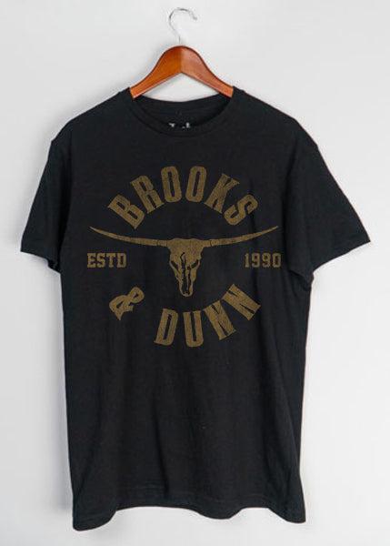 Jack Of All Trades Brooks & Dunn 1990 T-shirt In Black-The Trendy Walrus