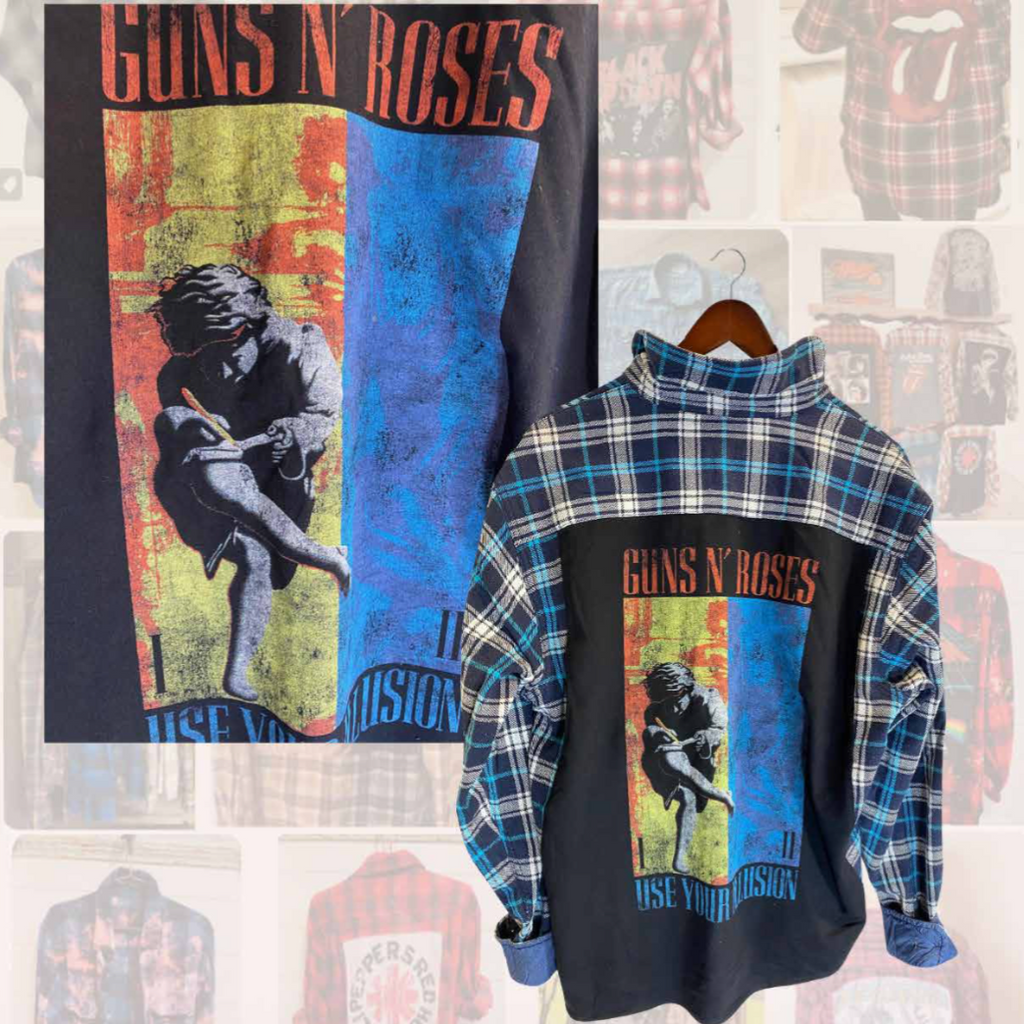 Jack Of All Trades GNR Use Your Illusion In Cyan Tartan-The Trendy Walrus
