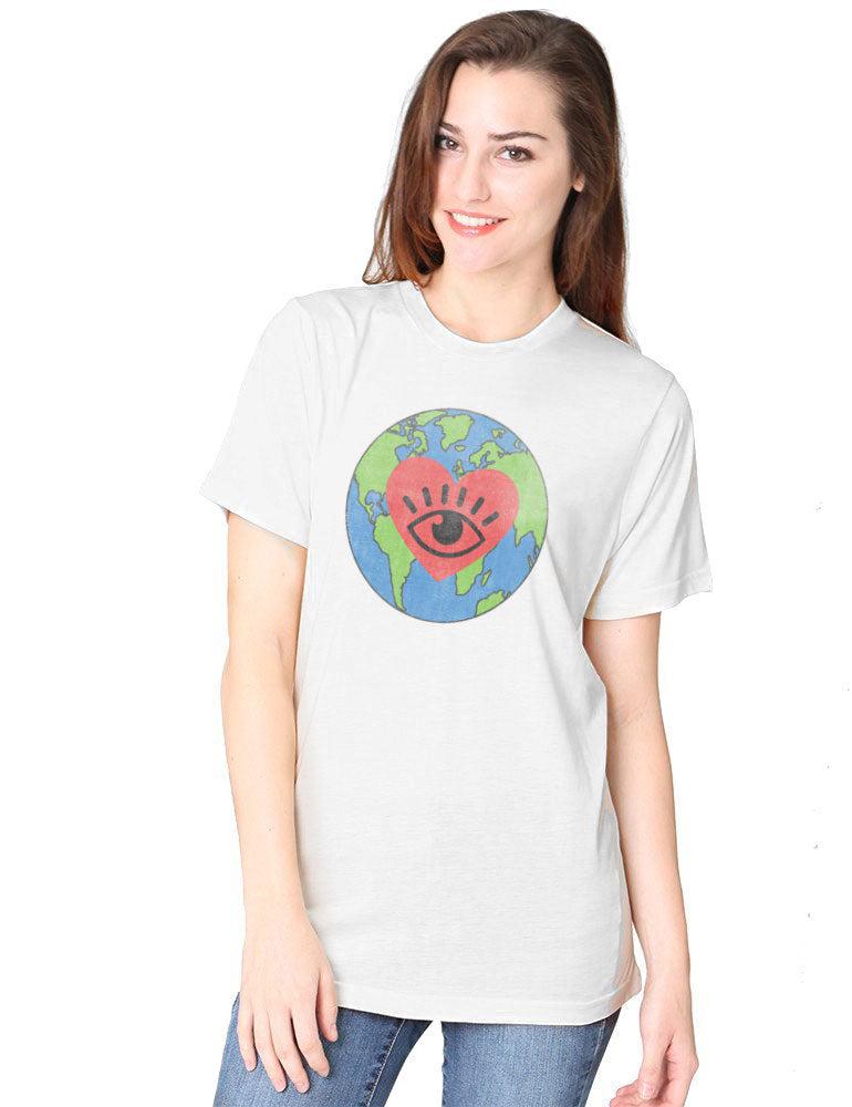 Jack Of All Trades I Love Earth Organic Tee In Salt-The Trendy Walrus