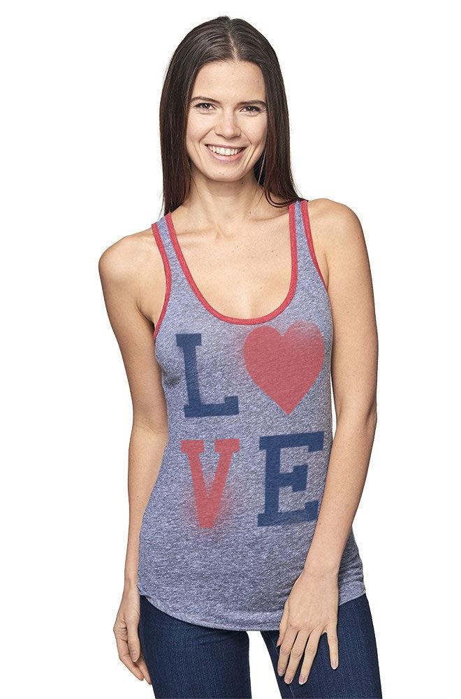 Jack Of All Trades Love Triblend Tank Top In Grey/Card-The Trendy Walrus