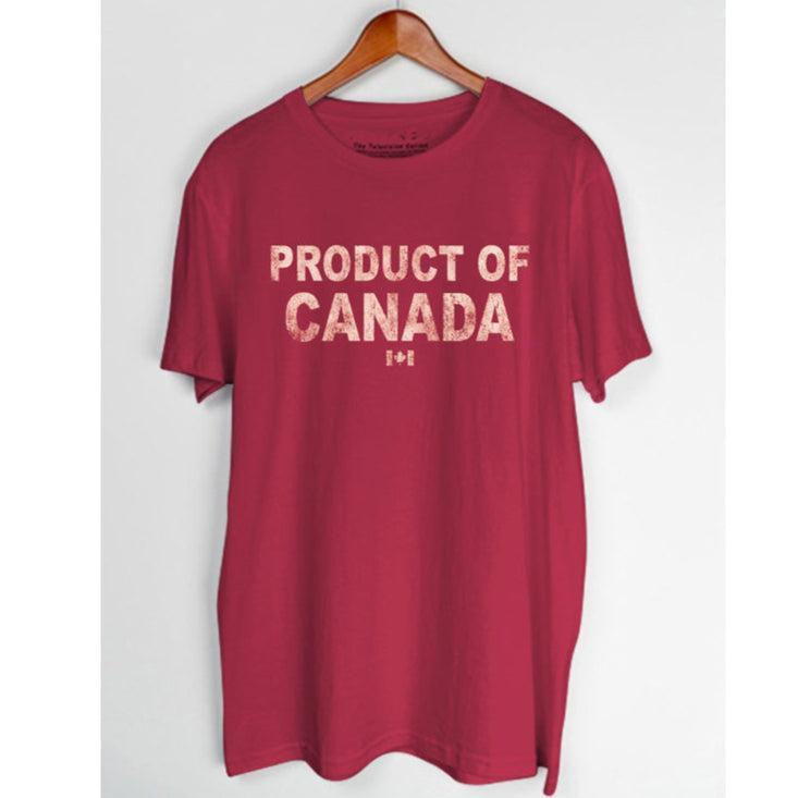 Jack Of All Trades - Product Of Canada Tee In Red-The Trendy Walrus