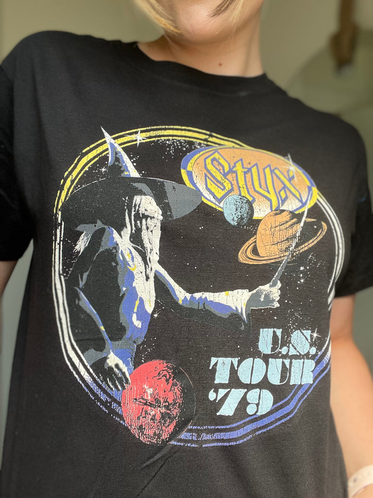 Jack Of All Trades STYX US Tour 79 Tee In Black-The Trendy Walrus