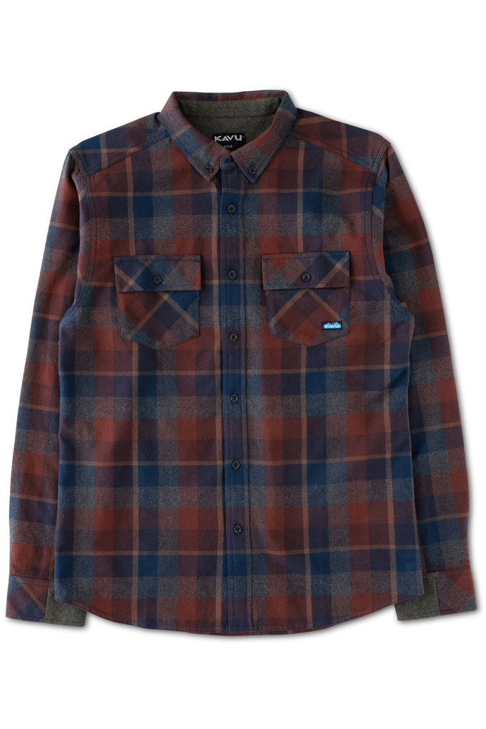 Kavu Buffaroni Plaid Button Down Shirt In Port Bluff-The Trendy Walrus