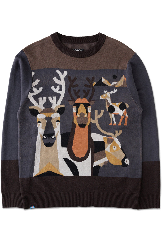 Kavu Highline Sweater In Deer Me-The Trendy Walrus