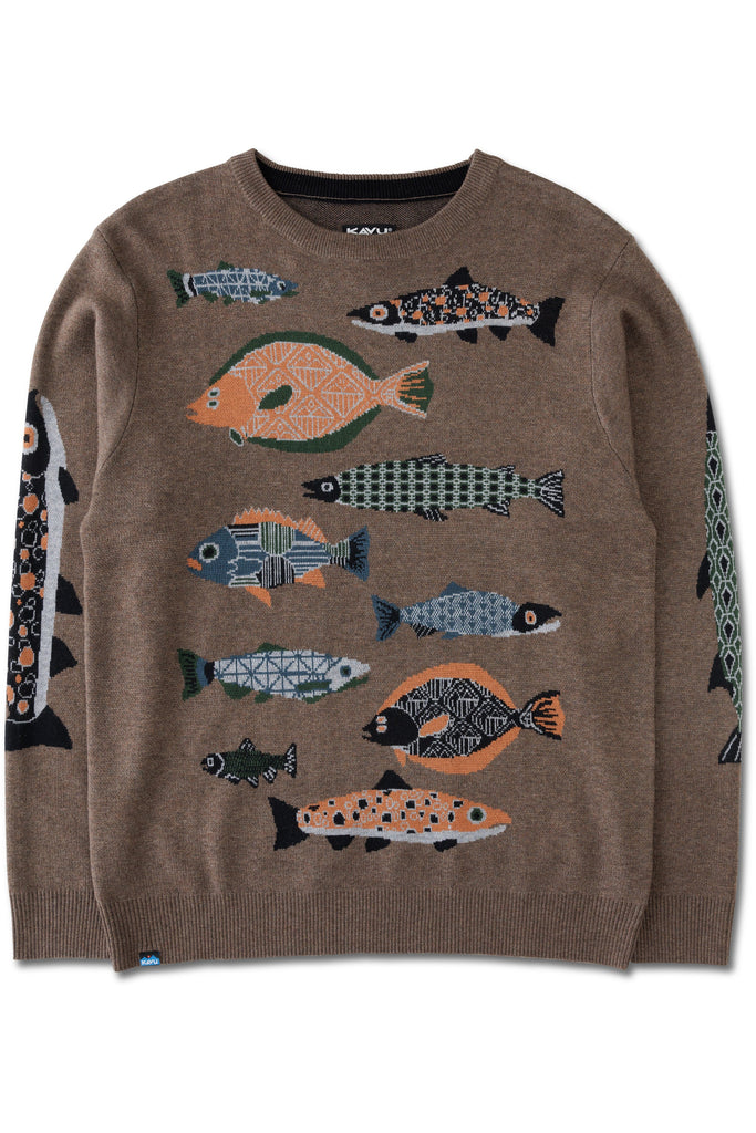 Kavu Highline Sweater In Fish Stack-The Trendy Walrus