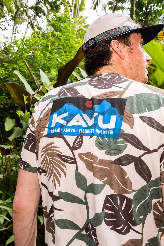 Kavu Klear Above The Etch Art T-shirt In Palm Playa-The Trendy Walrus