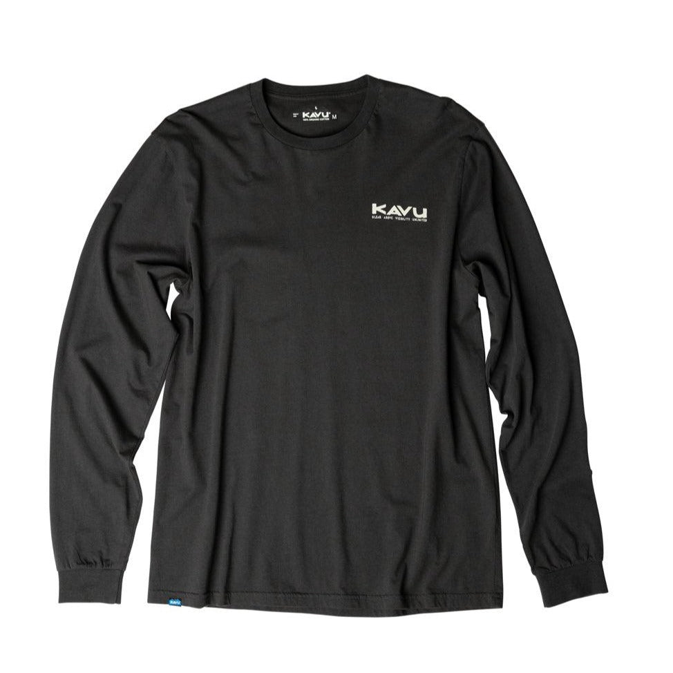 Kavu Long Sleeve Etch Art In Black Licorice-The Trendy Walrus