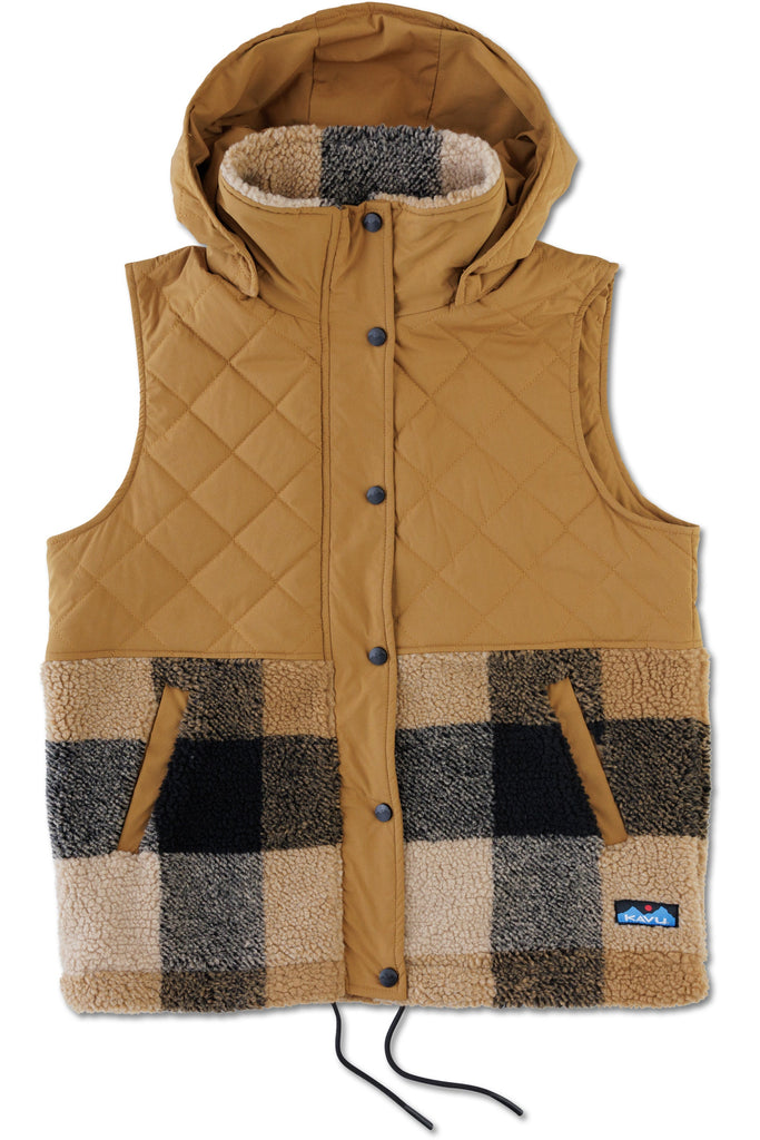 Kavu Luna Peak Vest In Hilltop Plaid-The Trendy Walrus