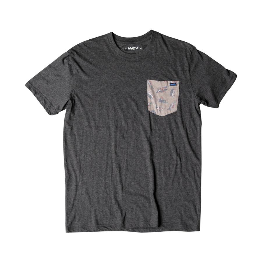 Kavu Pop Pocket T-shirt In Camp Spot-The Trendy Walrus