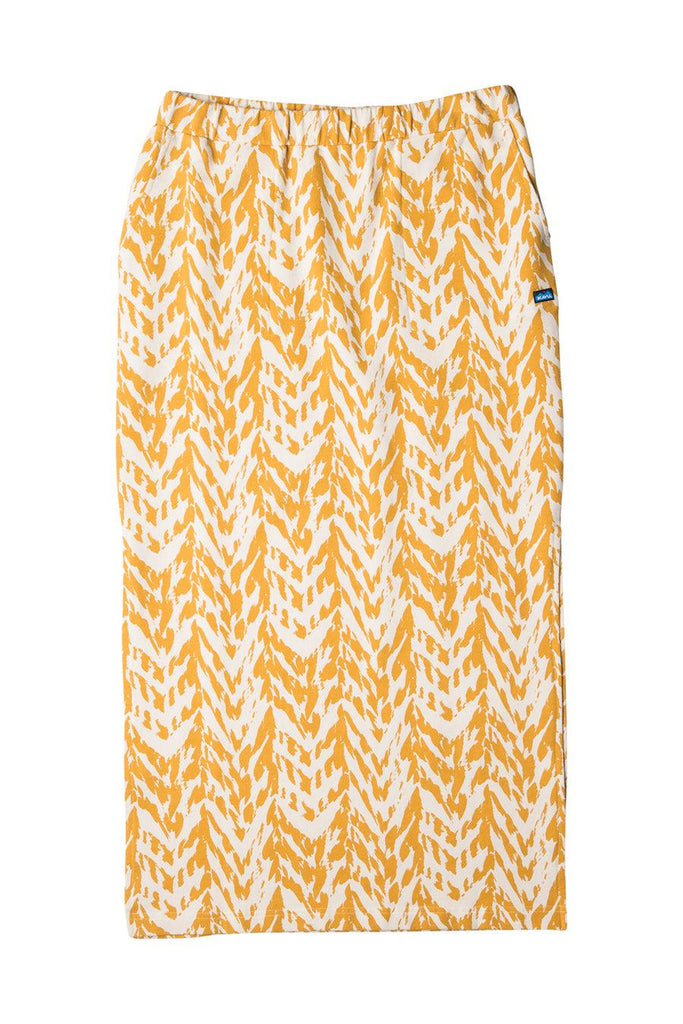 Kavu Somerset Sun Chevron Midi Skirt-The Trendy Walrus