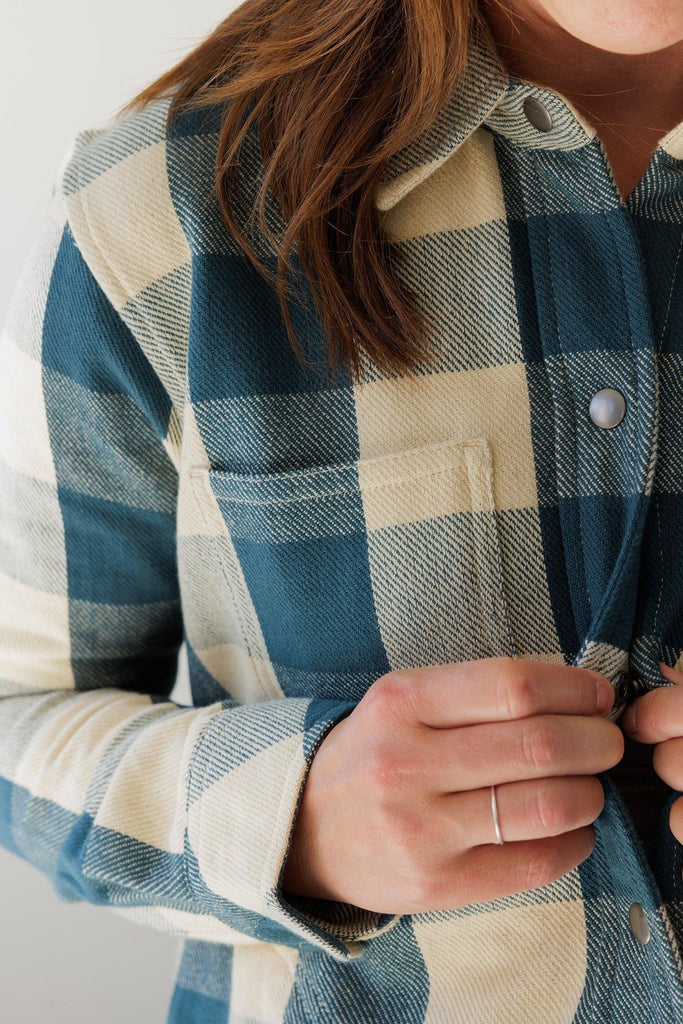 Kavu Wren Plaid Shacket In Coastal Trail-The Trendy Walrus