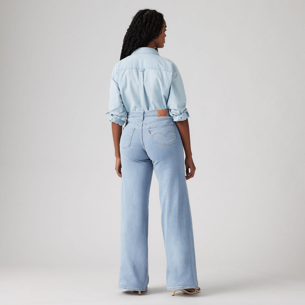 Levi's 318 Shaping Wide Leg In Tall Glass Of Water-The Trendy Walrus