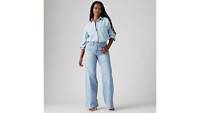 Levi's 318 Shaping Wide Leg In Tall Glass Of Water-The Trendy Walrus