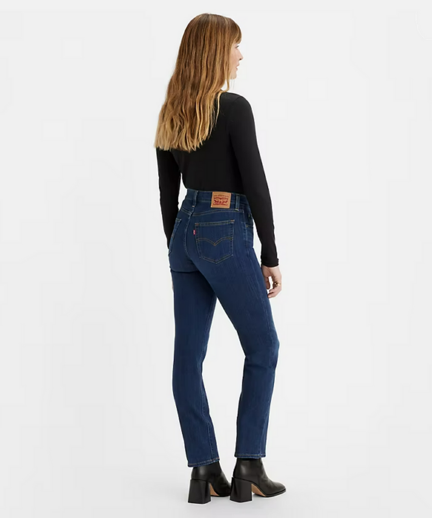 Levi's 724 High Rise Straight Leg In Chelsea Carbon-The Trendy Walrus