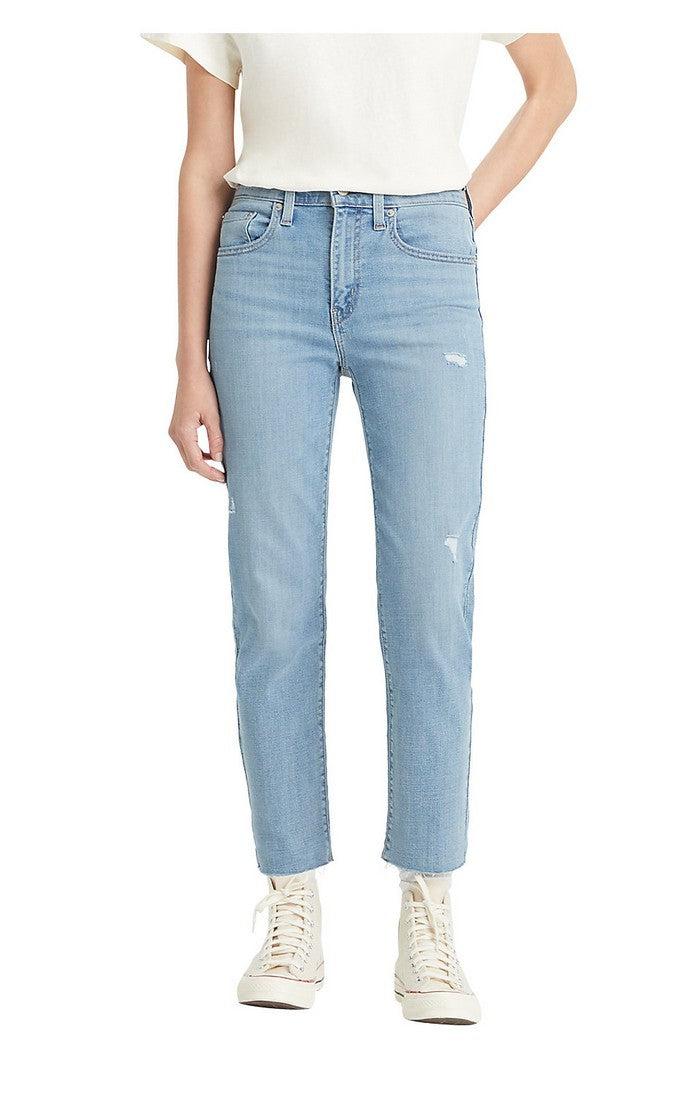 Levi's 724 Highrise Straight Crop Firefly Brite