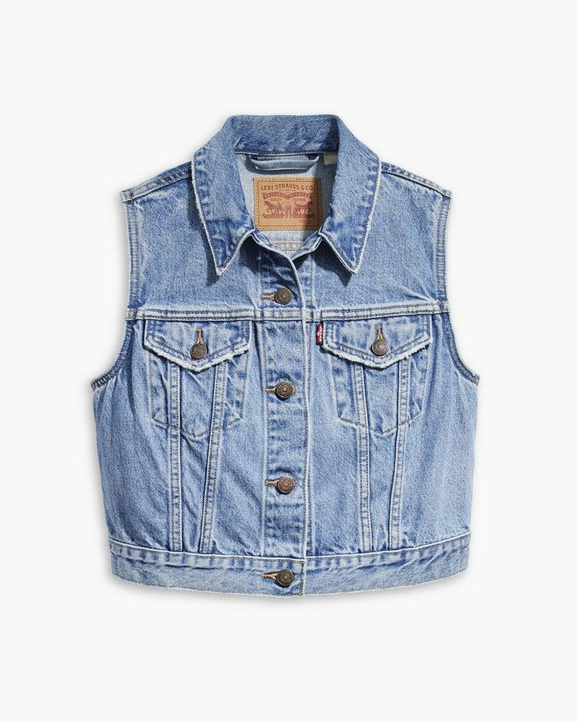 Levi's Denim Vest With Waistband In Old Notes-The Trendy Walrus